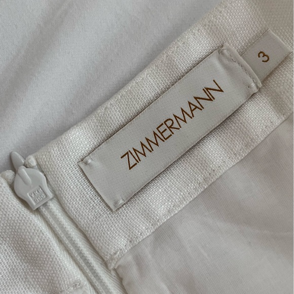 NWOT Zimmermann Postcard fringed white linen seashell skirt 3 - Picture 14 of 16